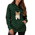 thumbnail image 1 of TGPMGRZ Pet Pouch Hoodie for Women with Kangaroo Pocket Cat Dog Carrier Hoodies Leopard Printed, 1 of 7