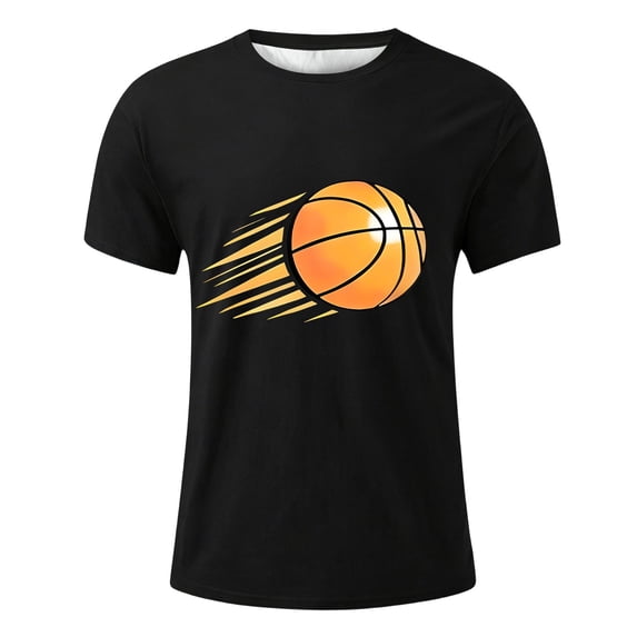 TGPMGRZ Short Sleeve Shirts for Boys Ice Cream Baseball Graphic Tees Back to School Gifts #A14 Black 6-7 Years