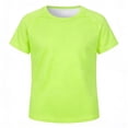 thumbnail image 1 of TGPMGRZ Swim Shirts for Boys Short Sleeve UV Protection Kids Athletic T-Shirts Summer Beach Light Green 7-8 Years, 1 of 4