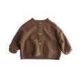 thumbnail image 1 of TGPMGRZ Toddler Baby Knit Cardigan Sweater, Soft Cozy Crewneck Long Sleeve Tops, 1 of 6