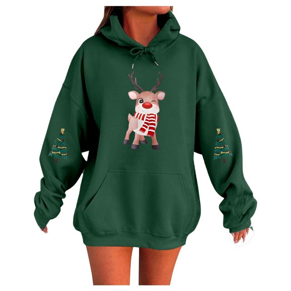 TGPMGRZ Unisex Christmas Hoodie for Couples Holiday Xmas Sweatshirts Festive Gifts Apparel, Size S-XXXL