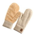 thumbnail image 1 of TGPMGRZ Winter Thermal Knitted Mittens Double Layer Thickened Extreme Cold Weather For Outdoor Daily Casual Leisure Activities, 1 of 3