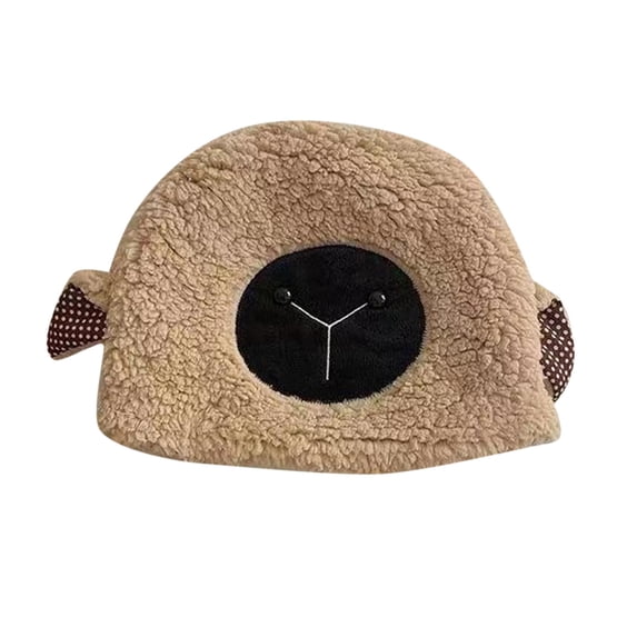 TGPMGRZ Women Winter Warm Windproof Hat with for Skiing Riding Cute Cartoon Sheep Ear Design Cozy Thermal Headwear for Outdoor Cold Weather Activities