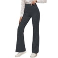 thumbnail image 1 of TGPMGRZ Women's High Waist Flared Leggings Bootcut Yoga Pants Tummy Control Workout Pant Slim Fit Lounge Pants for Gym Running Grey, Size S, 1 of 5