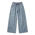 thumbnail image 1 of TGPMGRZ Women's Leopard Pants Wide Leg Baggy Sweatpants Casual Comfortable Trousers with Pockets, 1 of 5