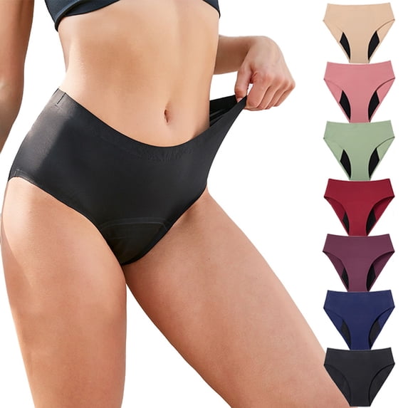 TGPMGRZ Womens Bikini Bottom High Waist Leakproof Underwear Full Coverage Swim Briefs Summer Beach Swimwear Pink Size S