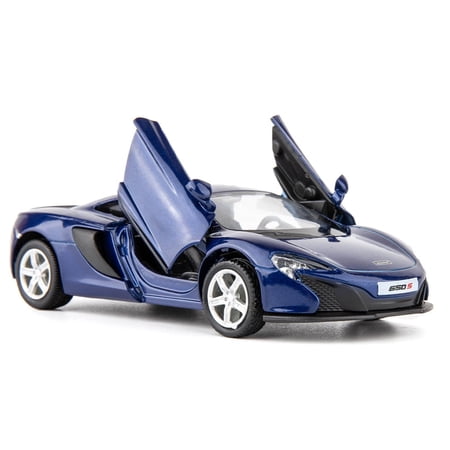 Play Vehicle 1/36 Scale McLaren 650S Car Model, Zinc Alloy Toy Car Pull Back Vehicles for Kids Boys Girls, Model Collection and Decoration