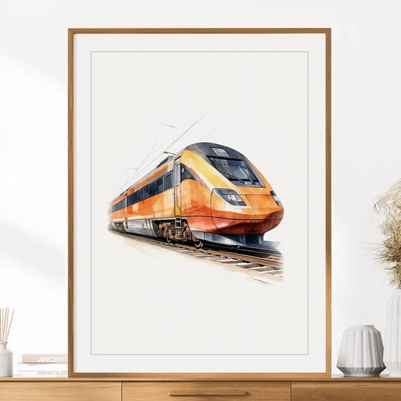 TGV High Speed Train Wall Art Print