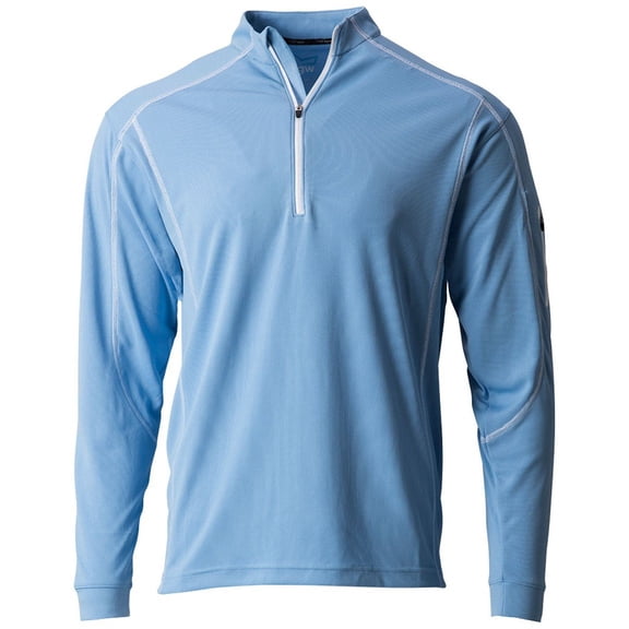 TGW Men's Eco Tour 1/4 Zip Golf Pullover Shirt Jacket for Golfing Blue Xl