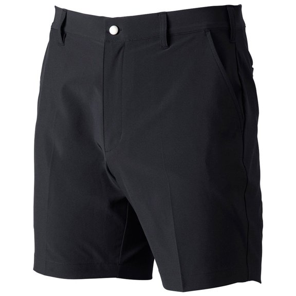 TGW Men's Flat Front Stretch Waist Performance 7" Golf Shorts for Golfing Black 36