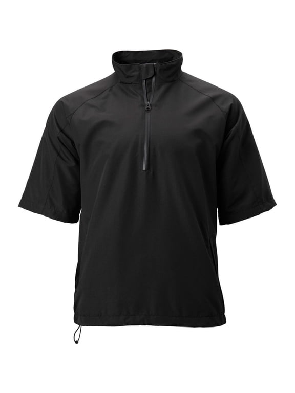 Men's Vapor Short Sleeve Golf Rain Pullover Black XL