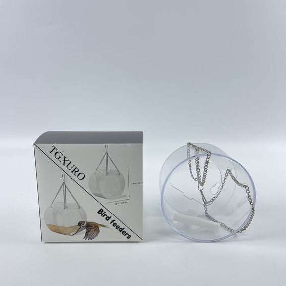 TGXURO Bird feeders,Bird Feeder Hanging Bird Feeder Bird Feeder Rack Round Birds Feeding Bird Feeders for Small Birds Circle Bird Feeder Pallets Window Outdoor