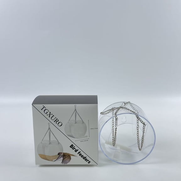 TGXURO Bird feeders,Bird Feeder Hanging Bird Feeder Bird Feeder Rack Round Birds Feeding Bird Feeders for Small Birds Circle Bird Feeder Pallets Window Outdoor