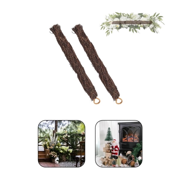 TGY Rattan Wreath Frame,Pack of 2 Natural Rattan Wreath Frame for Craft Projects,Durable Handicrafts Wall Hanging for Parties,Home Decor