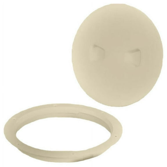 TH Marine Boat Deck Plate HS22151126 | 10 Inch Off White