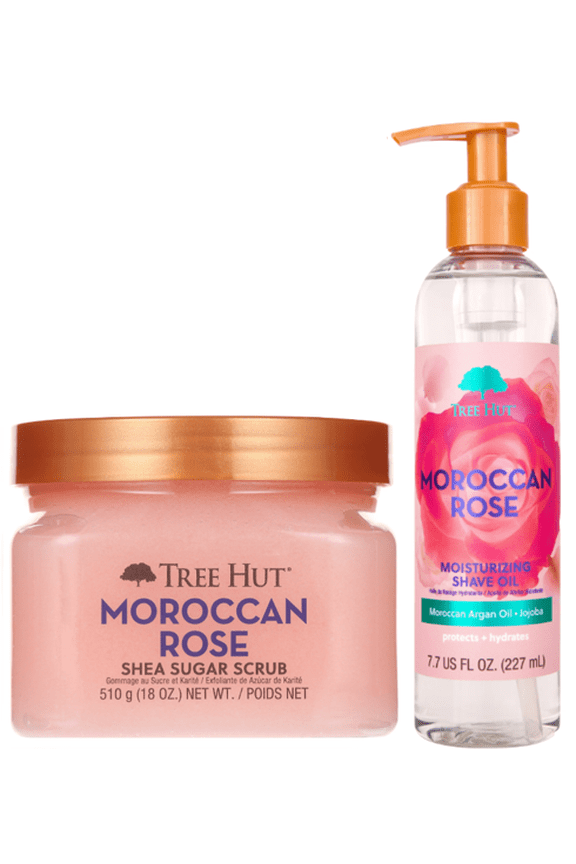 Moroccan Rose Body Scrub & Shave Oil Bundle