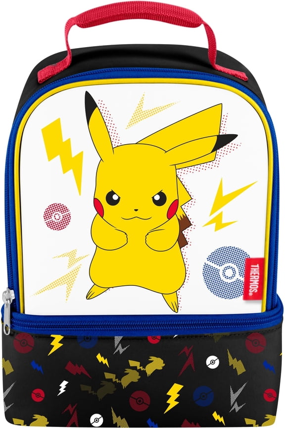 Pokemon Dual Compartment Lunch Bag with Foam Insulation