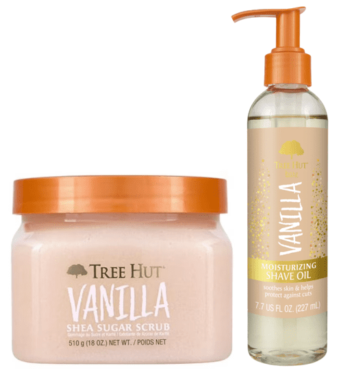Tree Hut Vanilla Body Scrub & Shave Oil Bundle