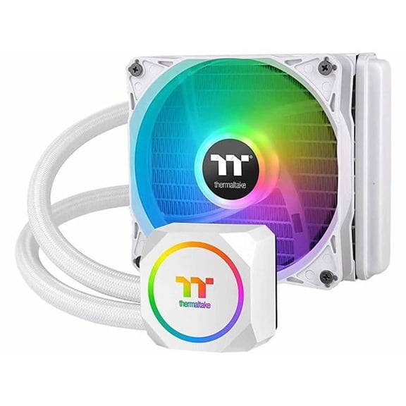 TH120 ARGB Motherboard Sync Snow Edition Intel LGA1700 Ready & AMD All-in-One Liquid Cooling System 120 mm High Efficiency Radiator CPU Cooler, Snow