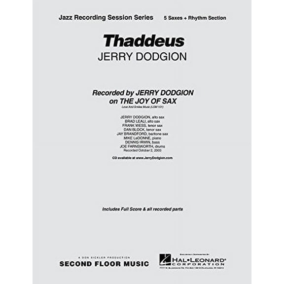 THADDEUS (SAX SECTION WITH RHYTHM SECTION)