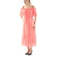 thumbnail image 1 of THALIA SODI $99 Womens New 1271 Coral Pleated Tie Tea-Length FIT/FL Dress S B+B, 1 of 2