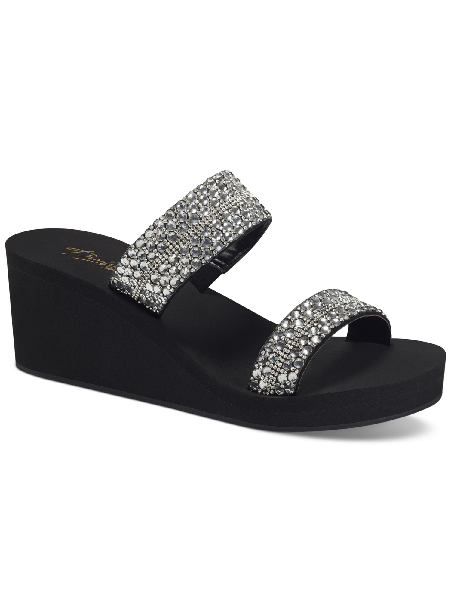 womens black slide shoes