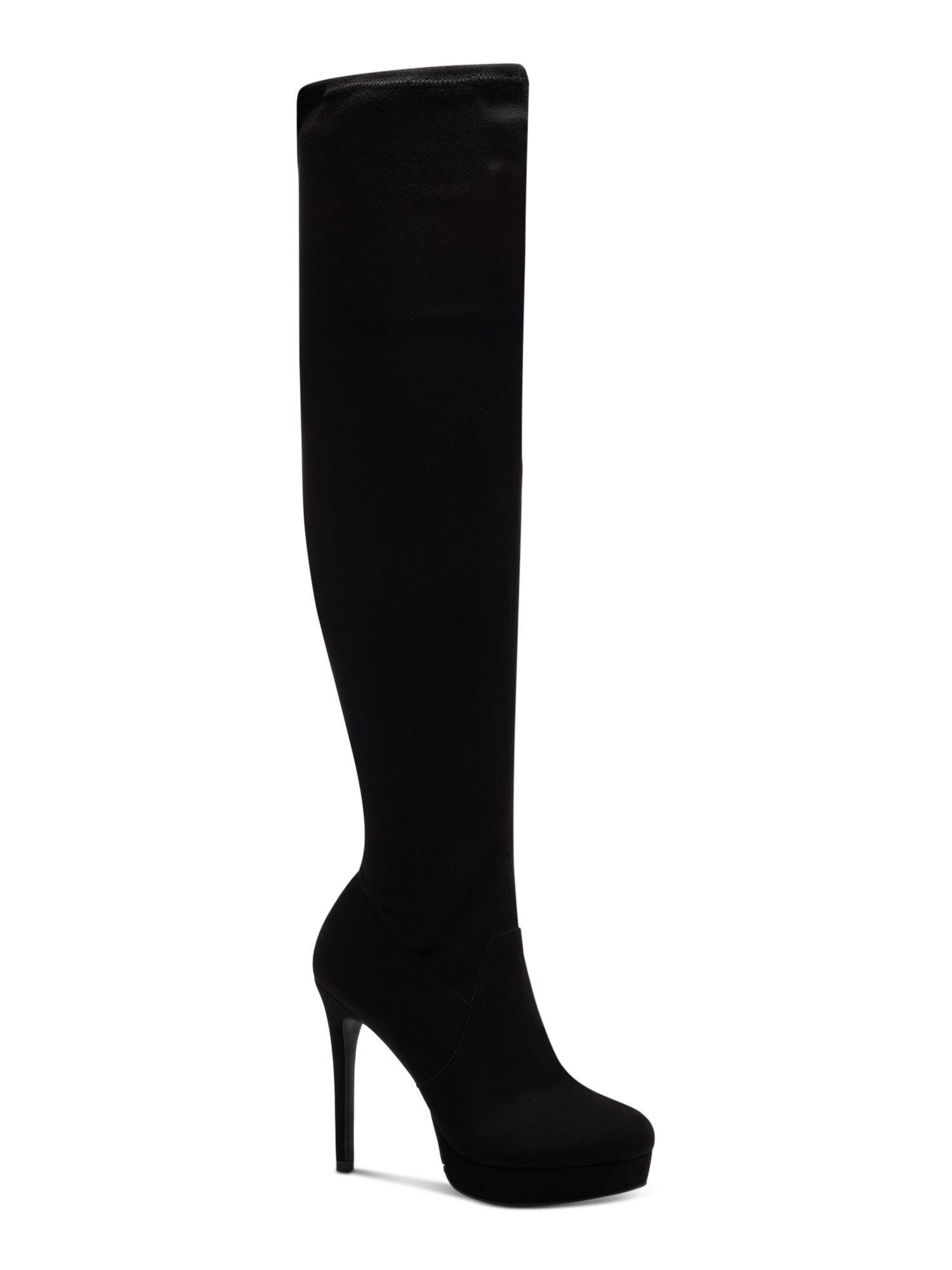 THALIA SODI Womens Black Cushioned Pointed Toe Stiletto Zip-Up Dress Heeled Boots M