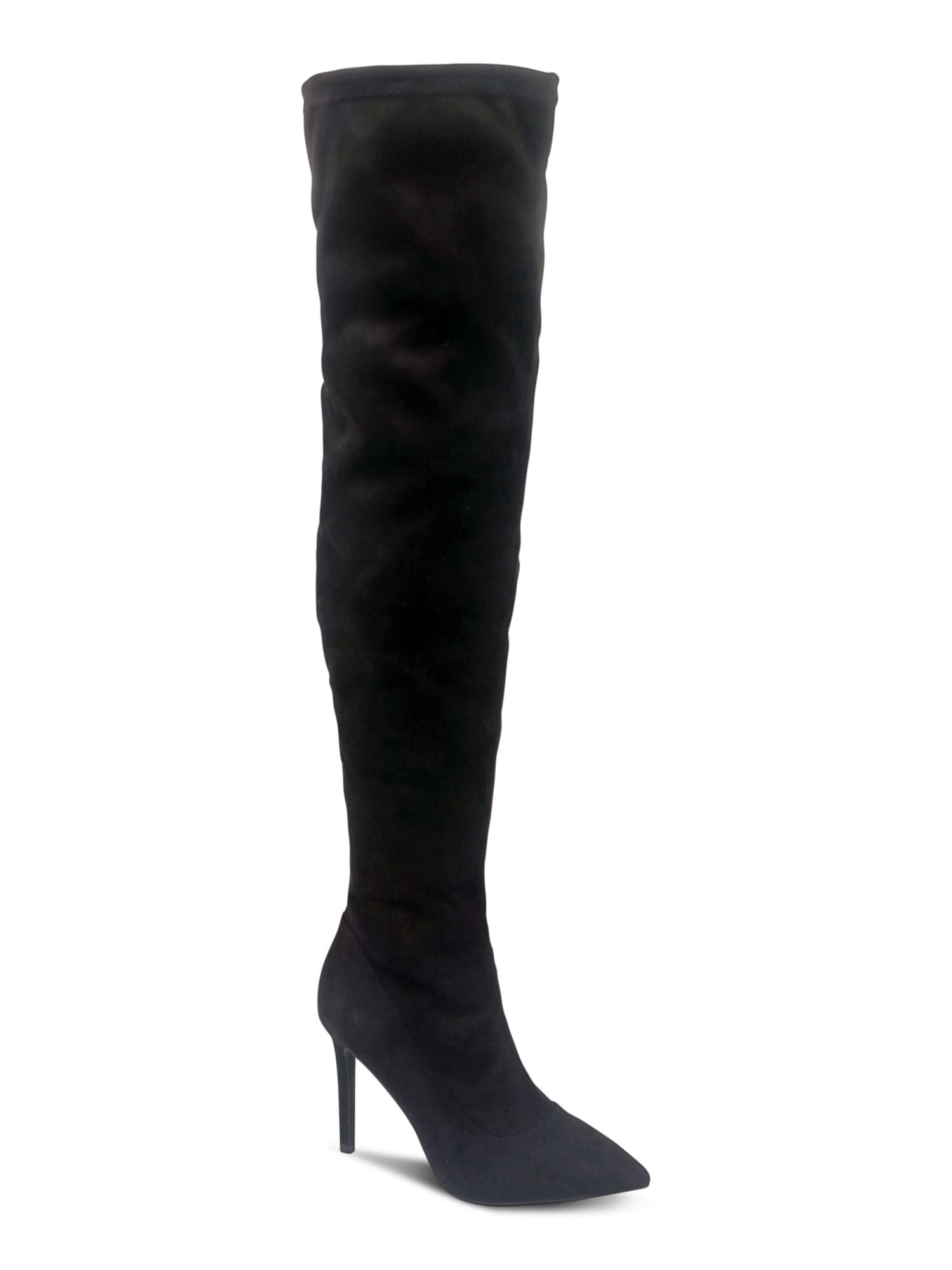 ALFANI Womens Black Comfort Stretch Jacklynne Pointed Toe Stiletto Zip-Up Leather Dress Booties M