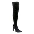 thumbnail image 1 of THALIA SODI Womens Black Snake Print Cushioned Rominaa Pointed Toe Stiletto Zip-Up Dress Boots 9, 1 of 3