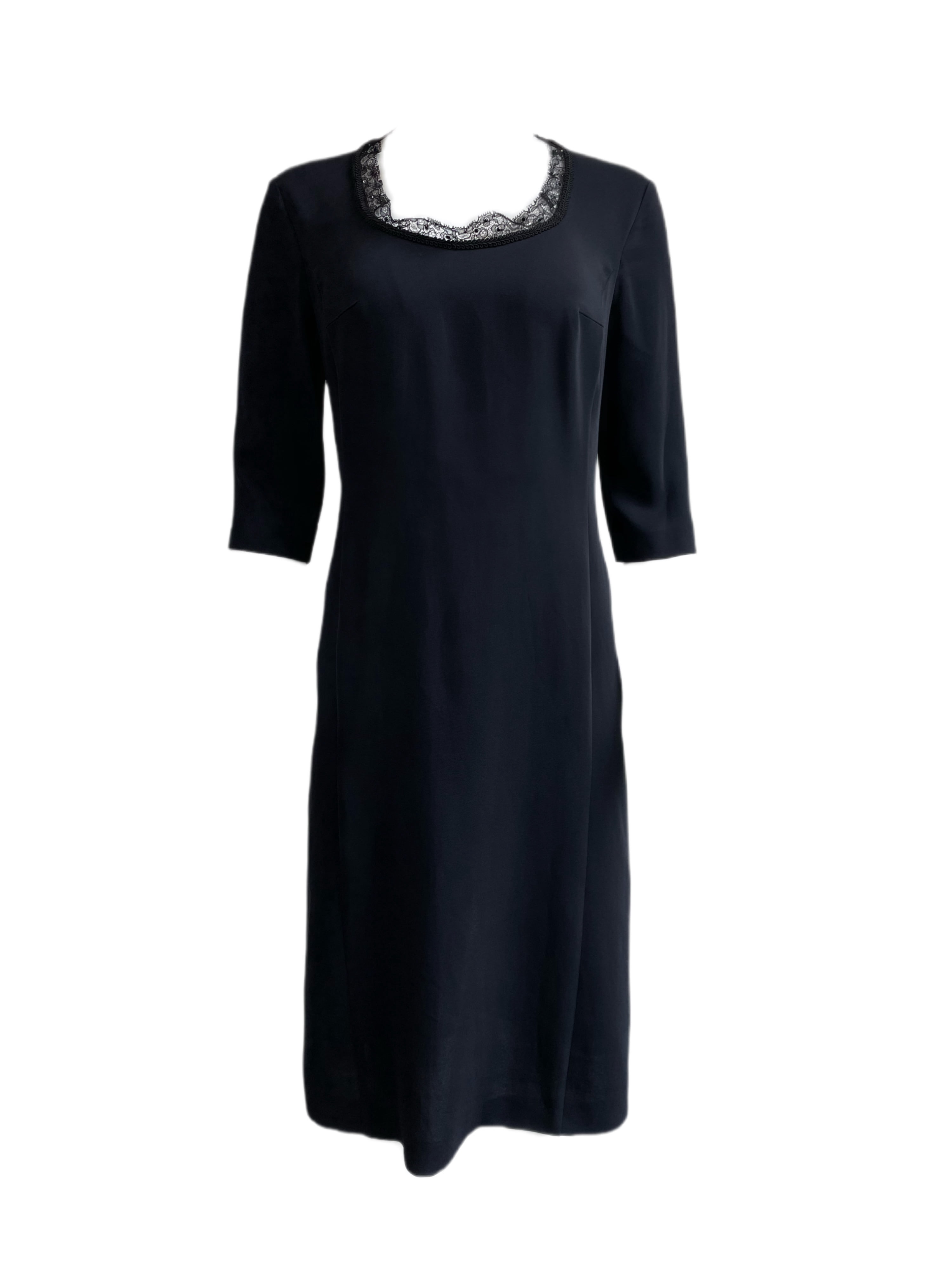 white christmas dresses Malloni Cut Out Shift Dress in Nero main image 1