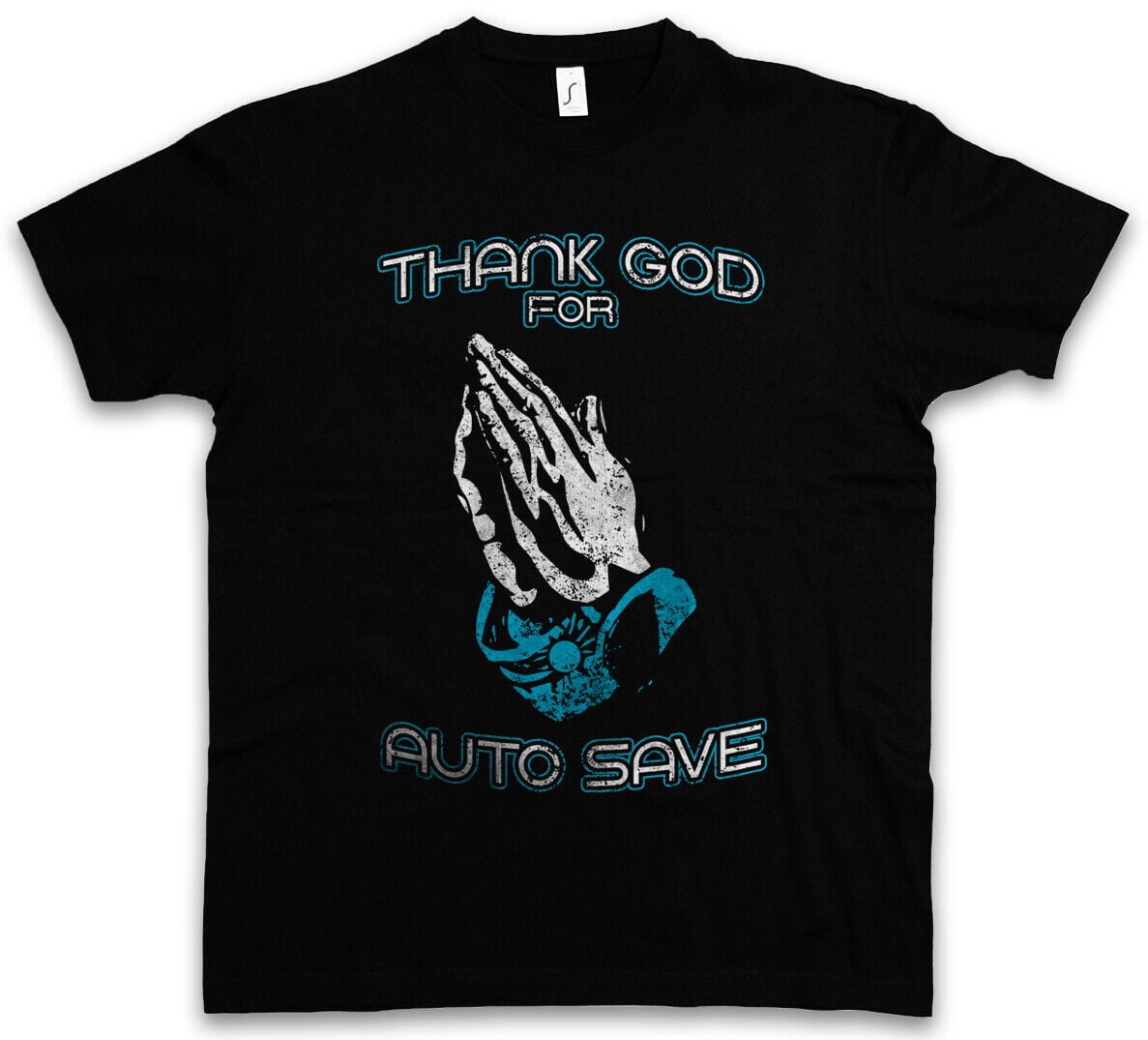 THANK GOD FOR AUTO SAVE T-SHIRT Autosave Fun computer scientist Gamer ...
