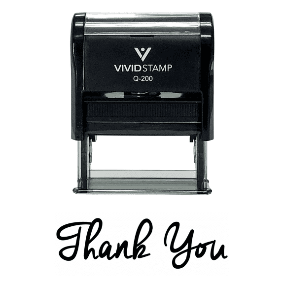 THANK YOU Self-Inking Rubber Stamp (Black) - Medium