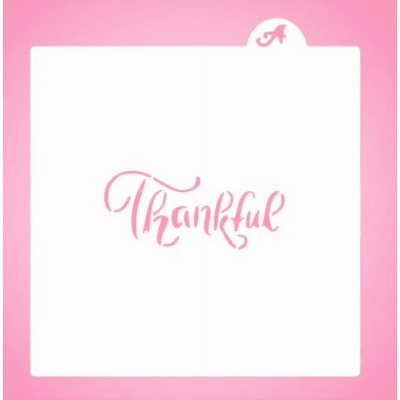 "THANKFUL STENCIL COOKIE CUTTER 5"" x 5"""