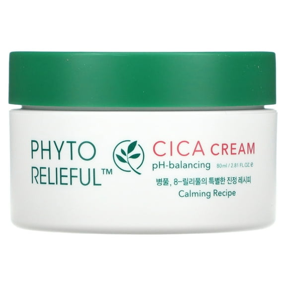 THANKYOU FARMER Phyto Relieful Cica Cream 80ml (2.81 Fl Oz ) - Centella Asiatica for Soothing, Moisturizer Face Cream