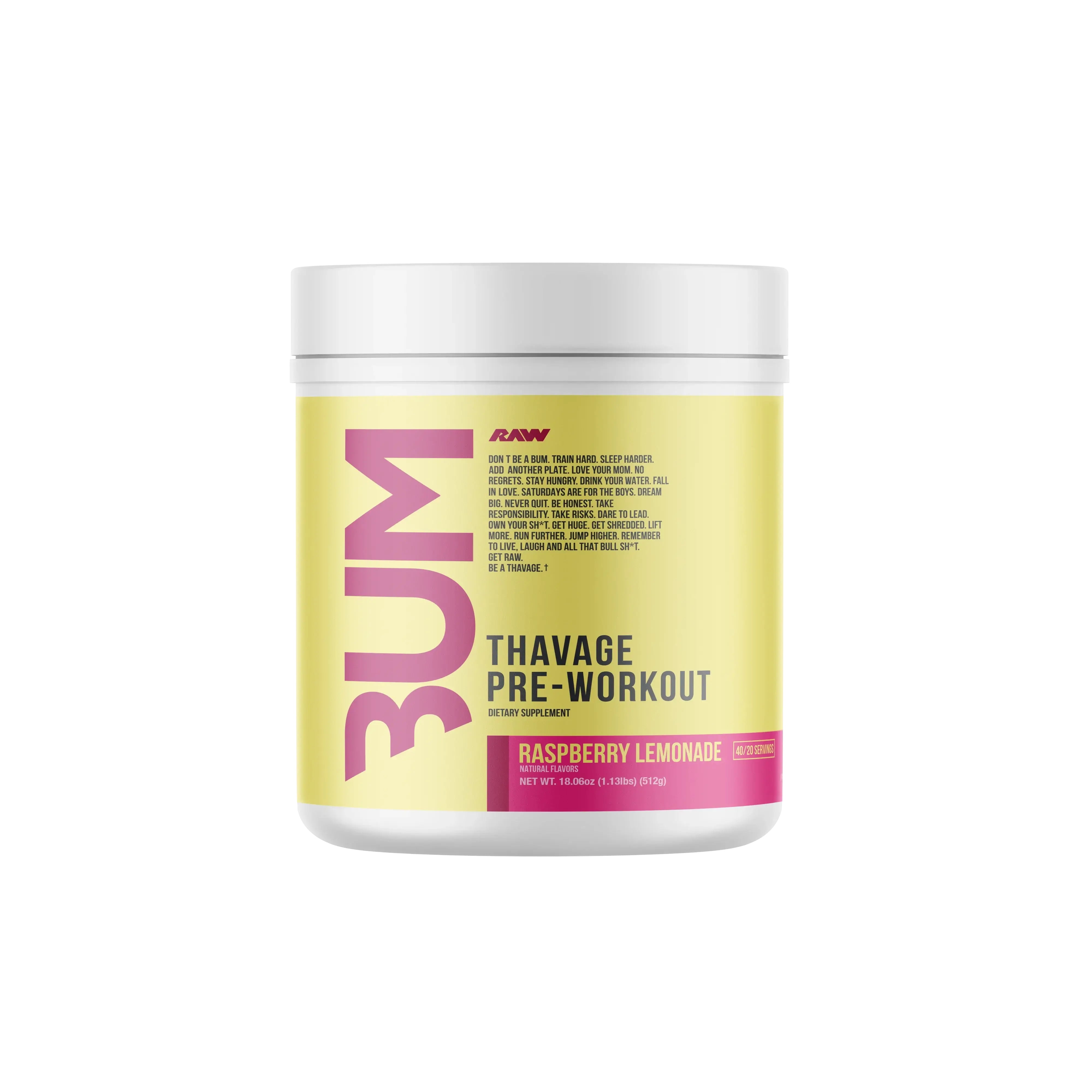 Raw Nutrition x CBUM - Thavage Pre-Workout