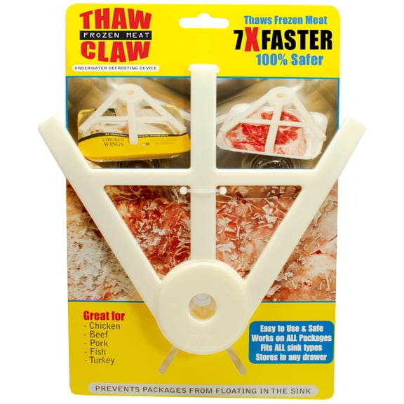 THAW CLAW (WHITE) Helps thaw frozen meat 7X Faster & 100% Safer
