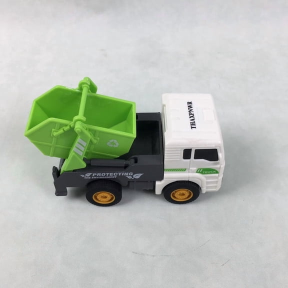 THAXPNWR Toy Cars, Friction Powered Garbage Truck Toy, Environmental Sanitation Recycling Waste Truck Vehicle