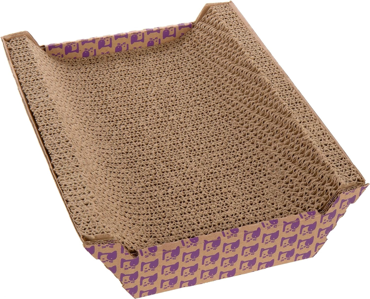 THBN SmartyKat Super Scratcher Corrugated Cat Scratcher and Scratch Pad for Cats, Catnip Infused with Catnip, Scratchers for Indoor Cats and Kittens, Cardboard Scratching Post