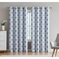 thumbnail image 1 of THD Arrow Print Thermal Room Darkening Blackout Energy Efficient Window Curtain Grommet Panels - Pair, 1 of 29