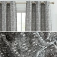 thumbnail image 1 of THD Avi Jacquard Slub Texture - Privacy Curtains with Grommet Lightweight Window Curtains Drapery Panels for Bedroom, Dining Room & Living Room, 2 Panels (37 x 96 Inch, Charcoal Grey), 1 of 6