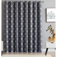 thumbnail image 1 of THD Benjamin Print Thermal Room Darkening Blackout Energy Efficient Patio Door Curtain Grommet Top Panel, 1 of 6