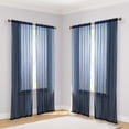 thumbnail image 1 of THD Serenity Sheer Voile Window Treatment Rod Pocket Curtain Panels - Light Filtering Curtains for Living Room - Set of 4, 1 of 7