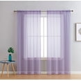 thumbnail image 1 of THD Essentials Sheer Voile Window Treatment Rod Pocket Curtain Panels, 1 of 4