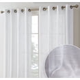 thumbnail image 1 of THD Harley Faux Linen Textured Semi Sheer Sun Light Filtering Window Grommet Curtain Panels, Set of 2 Panels, 1 of 7