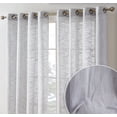 thumbnail image 1 of THD Harley Faux Linen Textured Semi Sheer Sun Light Filtering Window Grommet Curtain Panels, Set of 2 Panels, 1 of 7