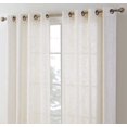 thumbnail image 1 of THD Harley Faux Linen Textured Semi Sheer Sun Light Filtering Window Grommet Curtain Panels, Set of 2 Panels, 1 of 7