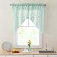 thumbnail image 1 of THD Jayce Semi Sheer Kitchen Swag Curtain Panels - Rod Pocket for Small Windows - 30 W x 36 L (Pair), 1 of 32