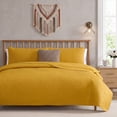 thumbnail image 1 of THD Loren - 3 Piece Full Queen Size Quilt Set, Lightweight Queen Bedspread Coverlet Set (Full/Queen, Gold), 1 of 7