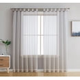 thumbnail image 1 of THD Marni Sheer Voile Tab Top Window Curtain Panels for Living room & Bedroom, Set of 2 panels, 1 of 30