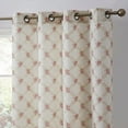 thumbnail image 1 of THD Miranda Floral Decorative Grommet Window Treatment Curtain Drapery Panels - Pair, 1 of 24